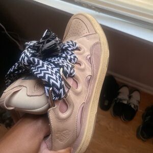 Stylish Kids Shoes in Pink and Tan